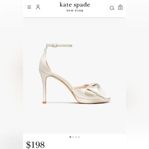 Kate Spade Satin Wedding Bridal Shoes 9.5
